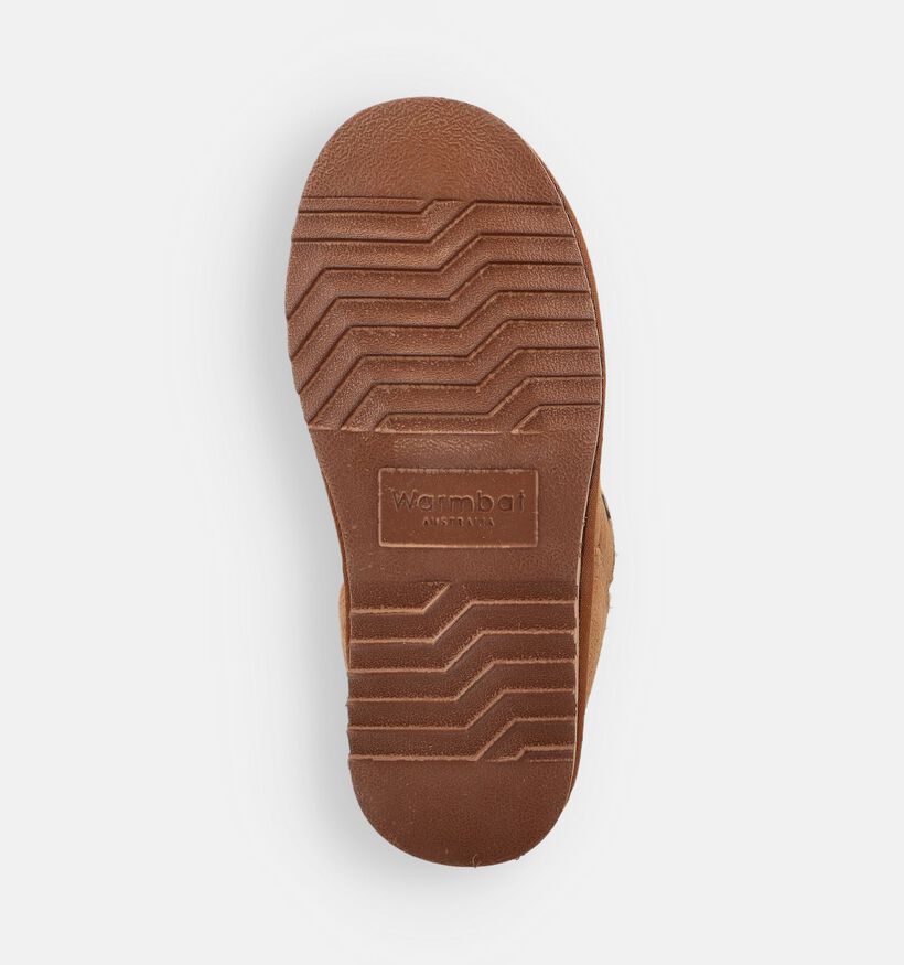 Warmbat Willow Pantoufles fermées en Cognac pour femmes (362527)