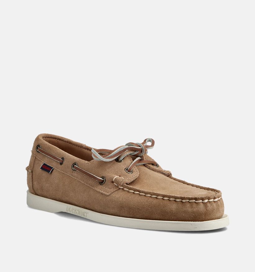 Sebago Dockside Portland Flesh Out Chaussures bateau en Beige pour hommes (363894)