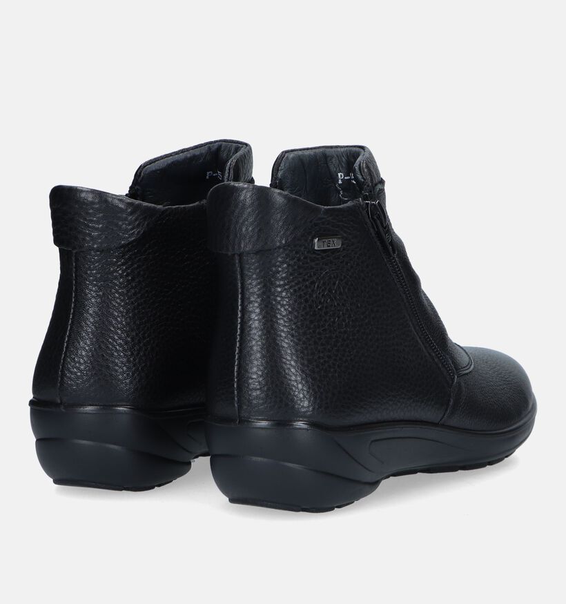 G-Comfort Bottines plates en Noir pour femmes (331734) - pour semelles orthopédiques