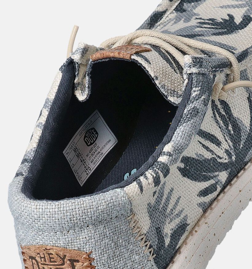 HEYDUDE Wally Palm Jute Chaussures à enfiler en Gris pour hommes (353484) - pour semelles orthopédiques