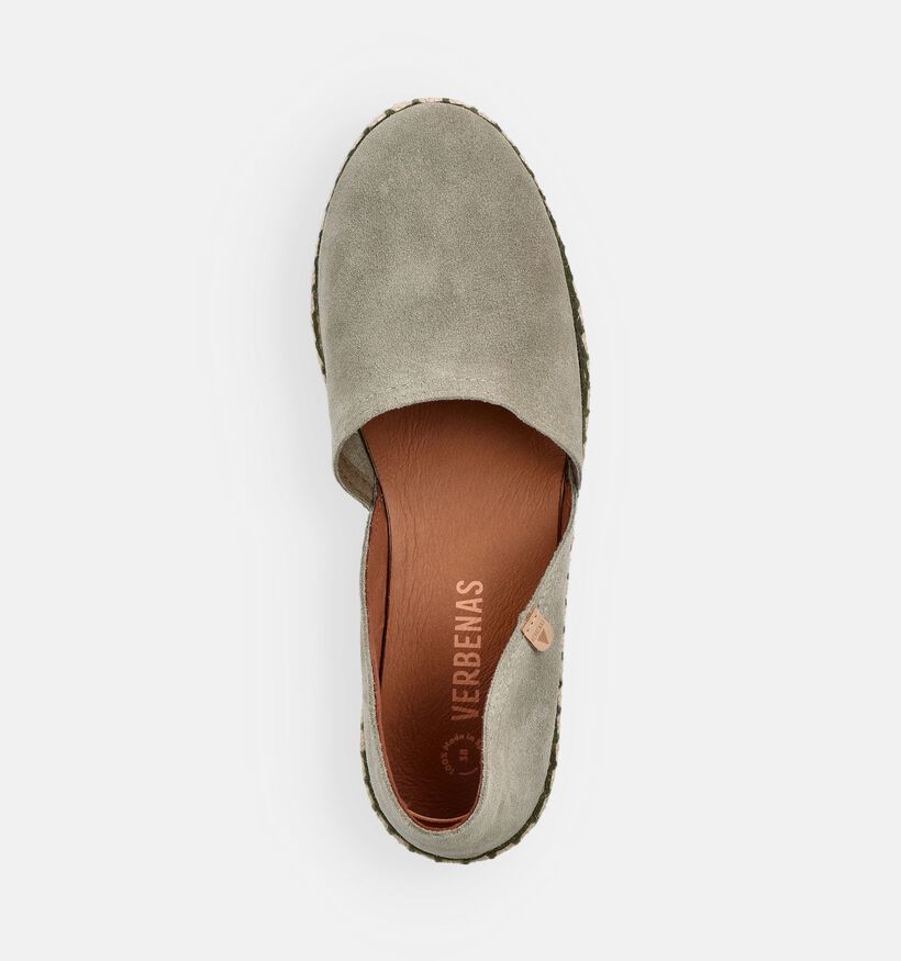 Verbenas Carmen Chaussures &agrave; enfiler en Vert kaki pour femmes (370094)
