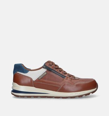 Veterschoenen cognac