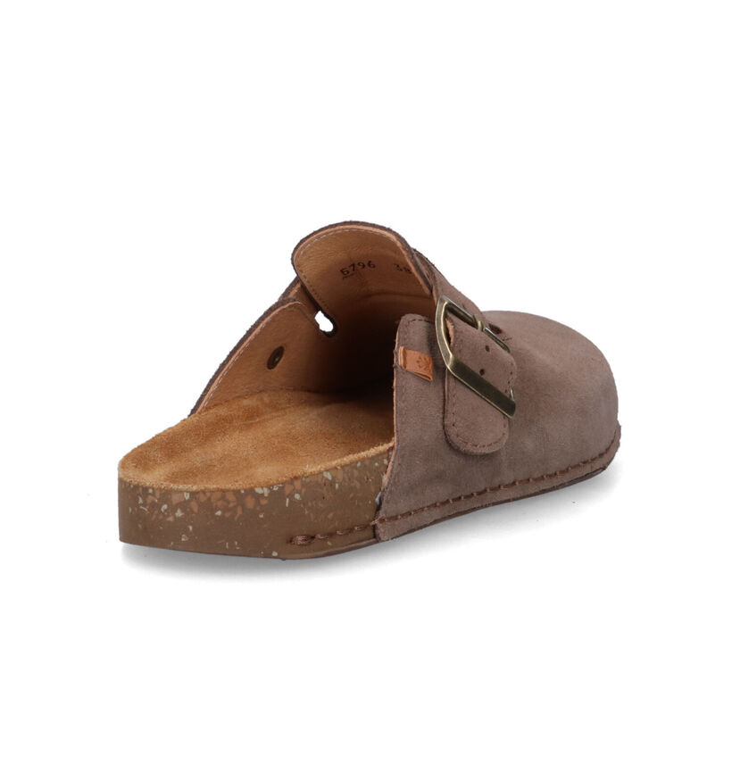 El Naturalista Balance Beige Slippers in daim (323961)
