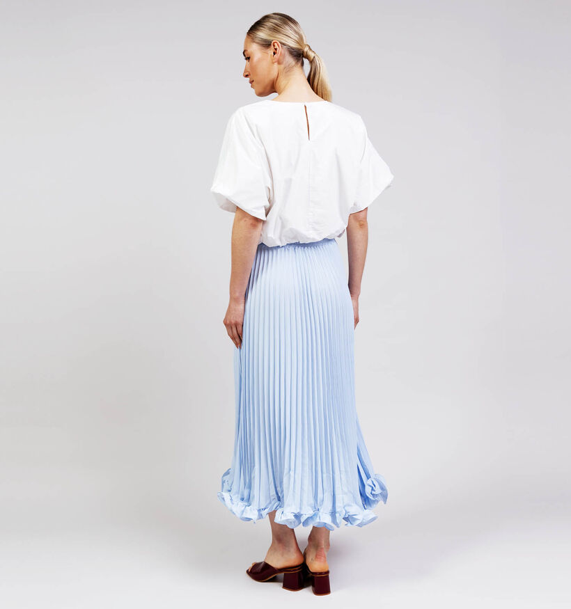 Desires Olivia Maxi Lichtblauwe Pliss&eacute; Rok voor dames (370635)