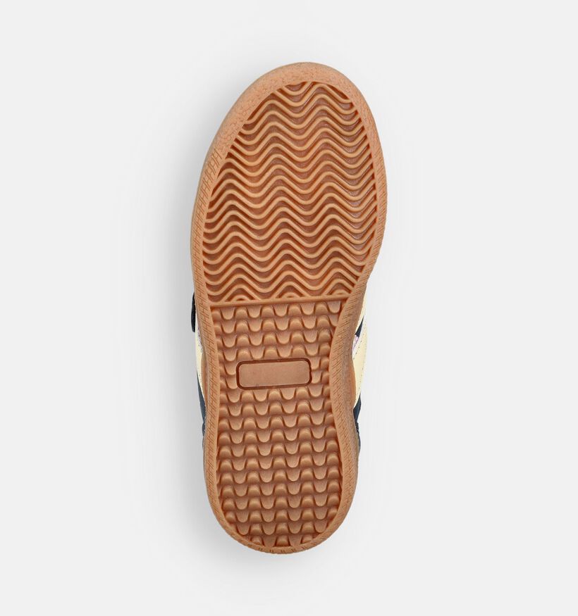 Milo & Mila Blauwe/Gele Sneakers voor meisjes (366030)