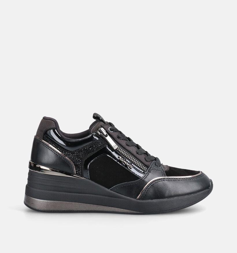 Tamaris Baskets en Noir pour femmes (376668) - pour semelles orthop&eacute;diques