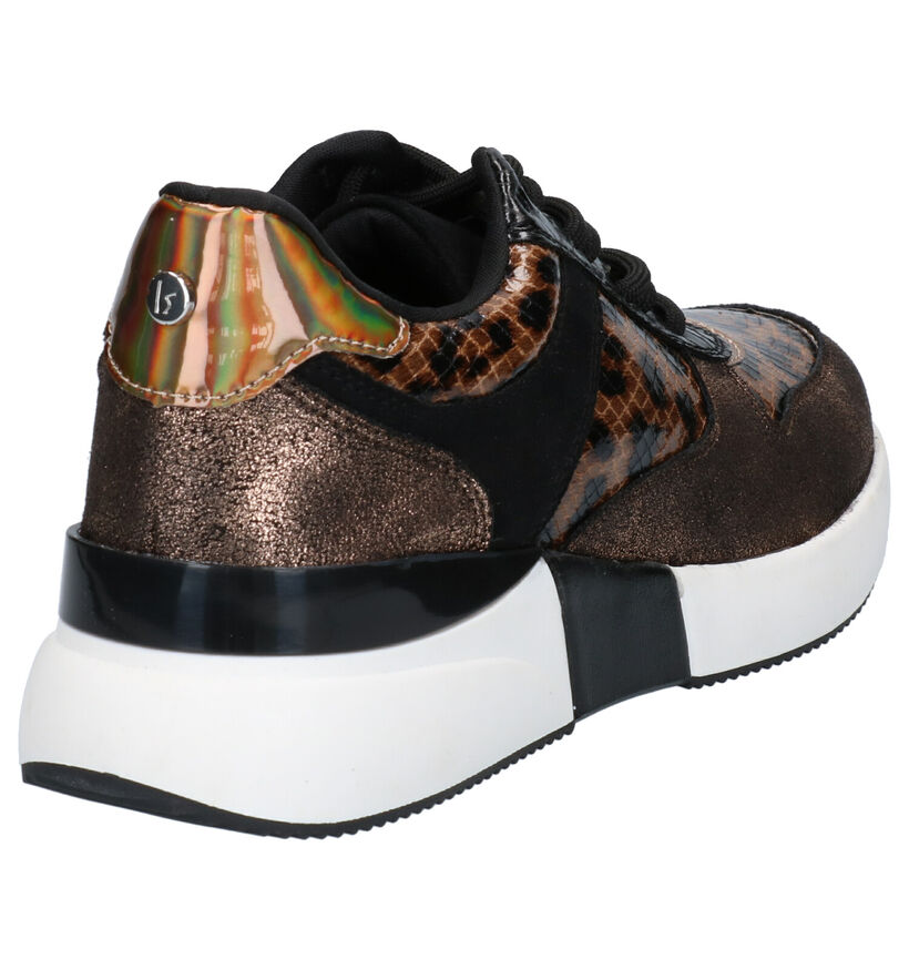 La Strada Baskets basses en Multicolore en textile (273890)