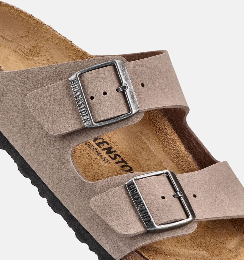 Birkenstock Arizona Nu-pieds en Taupe pour hommes (368532)