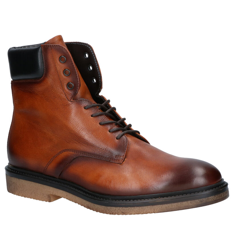 Giorgio Cognac Boots in leer (260521)