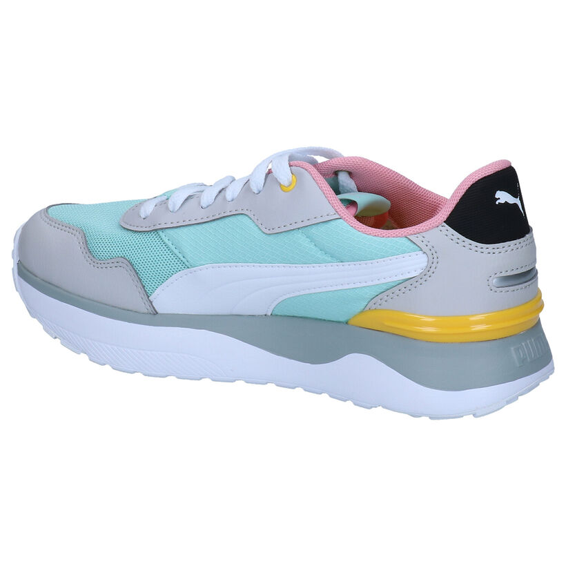 Puma Voyage Baskets en Vert en simili cuir (293454)