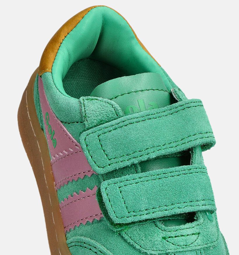 Gola Viper Groene/Roze Sneakers voor meisjes (361009) - geschikt voor steunzolen