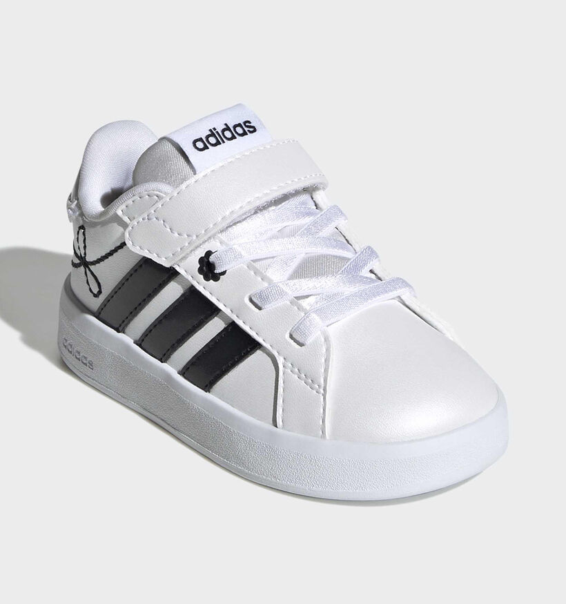 adidas Grand Court 3.0 Witte Sneakers voor meisjes (375411) - geschikt voor steunzolen