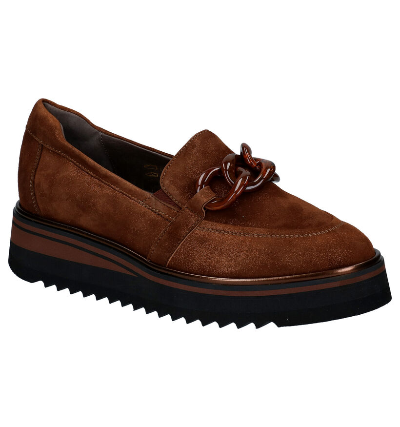Softwaves Cognac Mocassins in daim (298119)