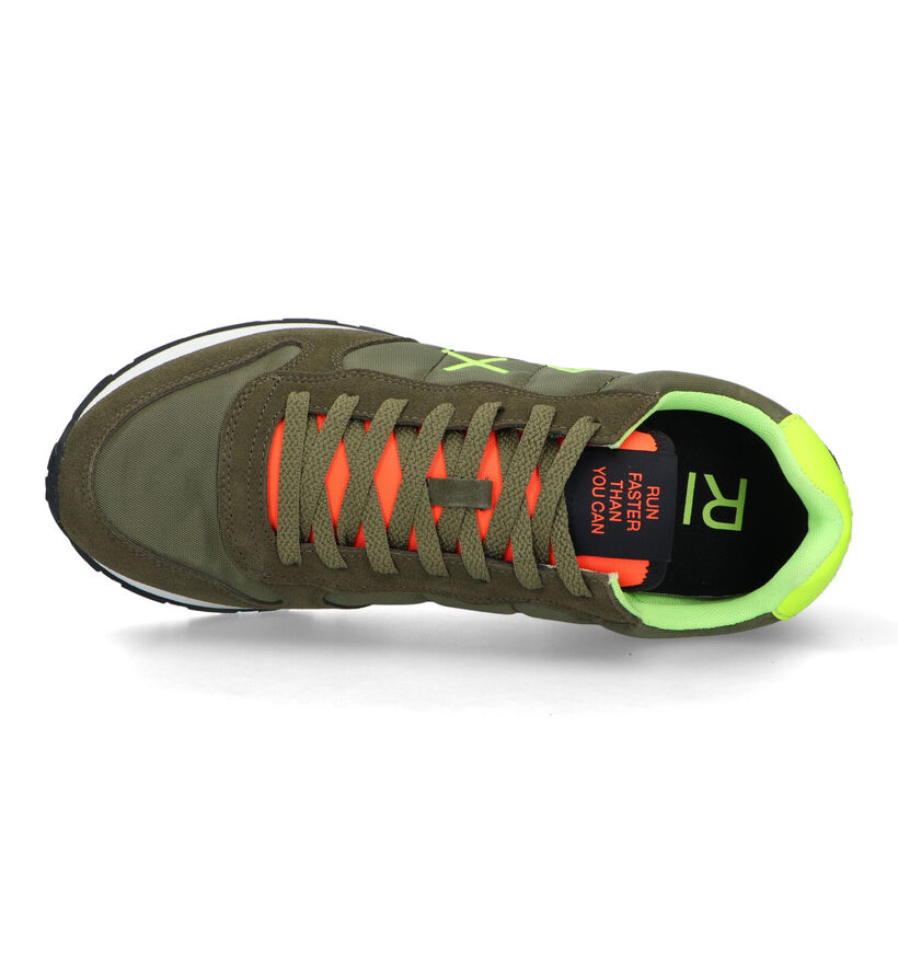 Sun 68 Tom Fluo Baskets en Vert kaki pour hommes (322373) - pour semelles orthopédiques