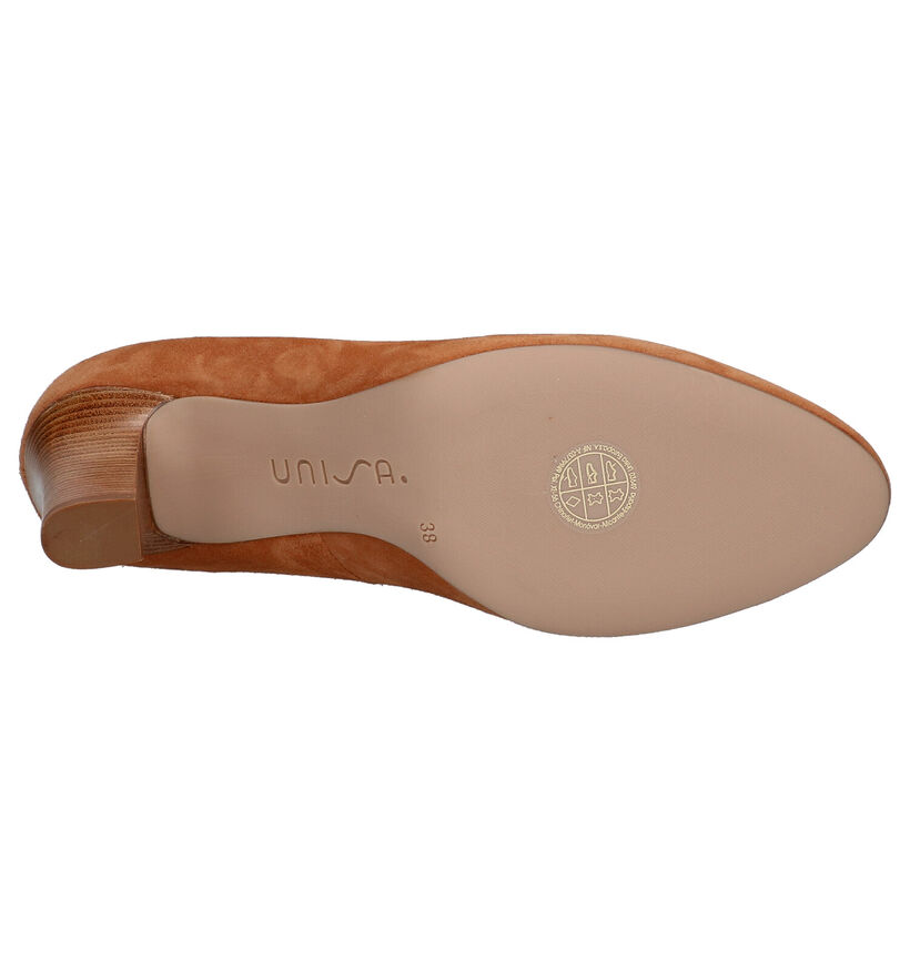 Unisa Ulisa Cognac Pumps in daim (274894)