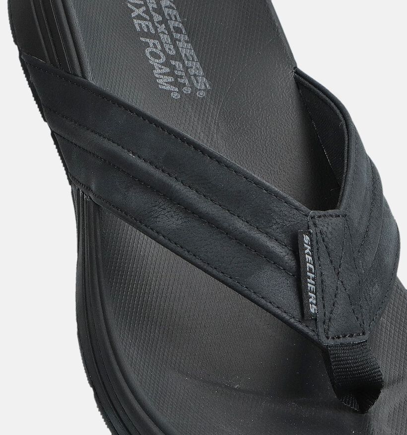 Skechers Patino Marlee Zwarte Teenslippers voor heren (371032)