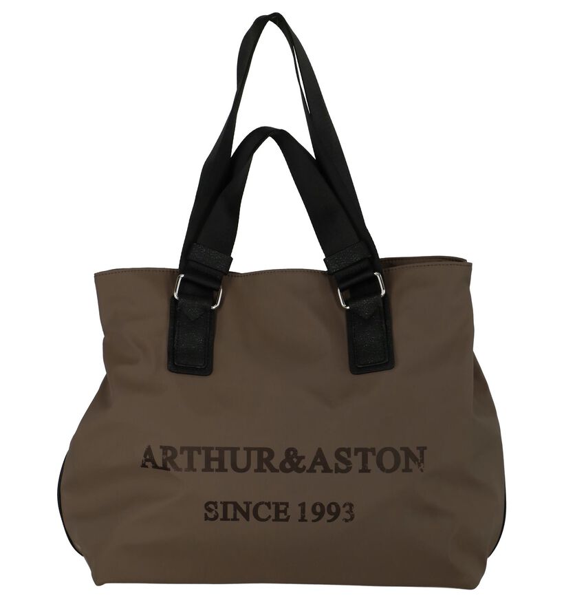 Shopper Arthur & Aston Zwart in stof (235801)