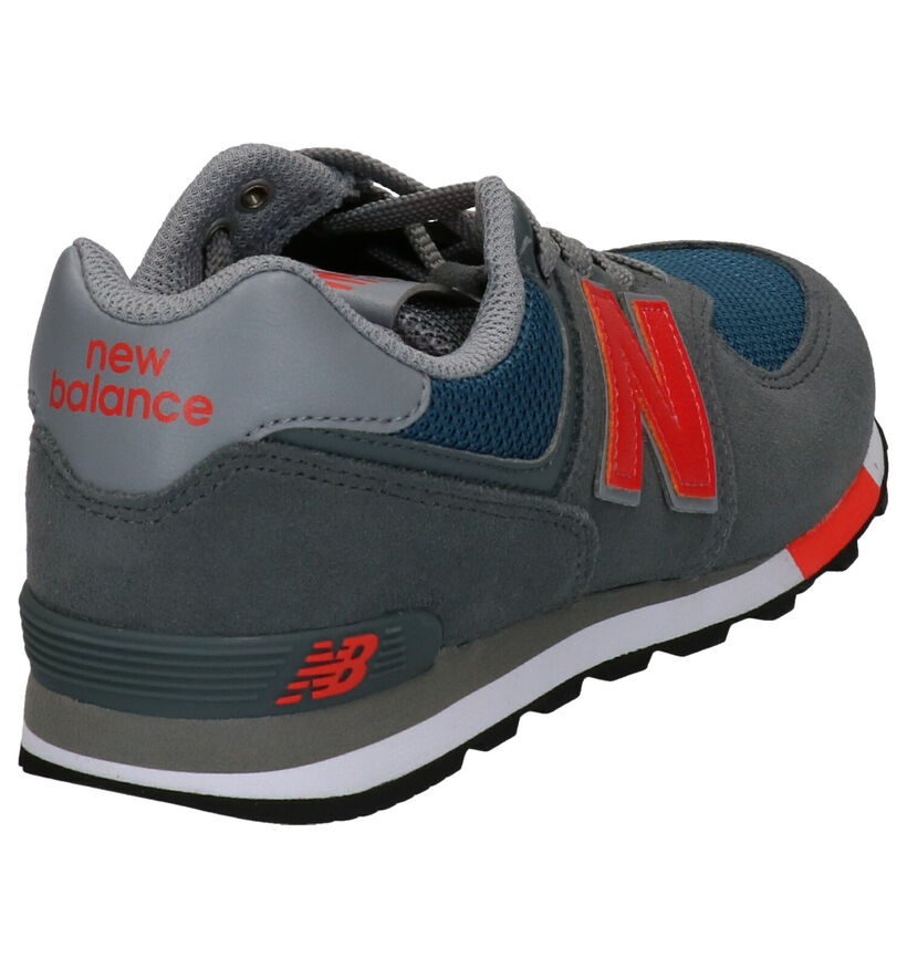 New Balance GC574 Baskets en Bleu en textile (253363)