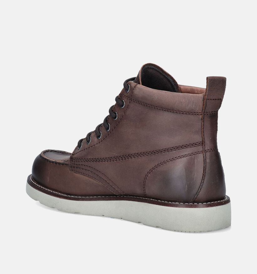 Jack & Jones Toronto Bottines en Marron pour hommes (358066)