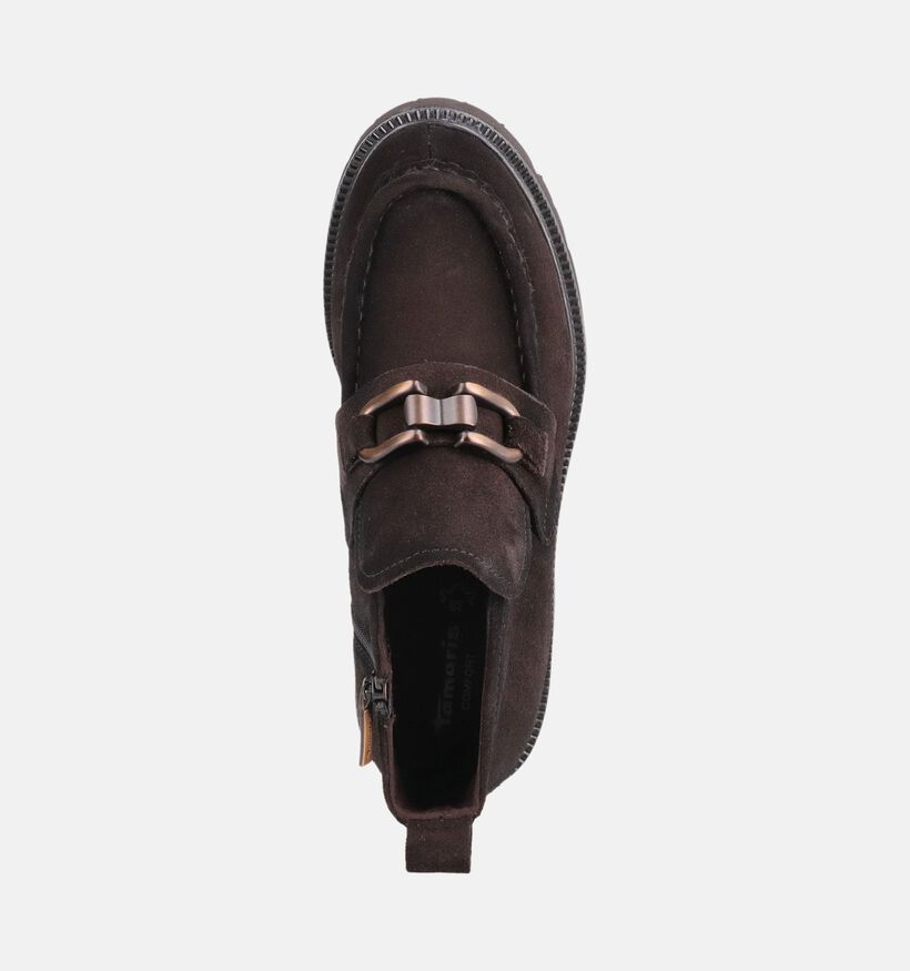 Tamaris Comfort Donkerbruine Boots voor dames (376367) - geschikt voor steunzolen