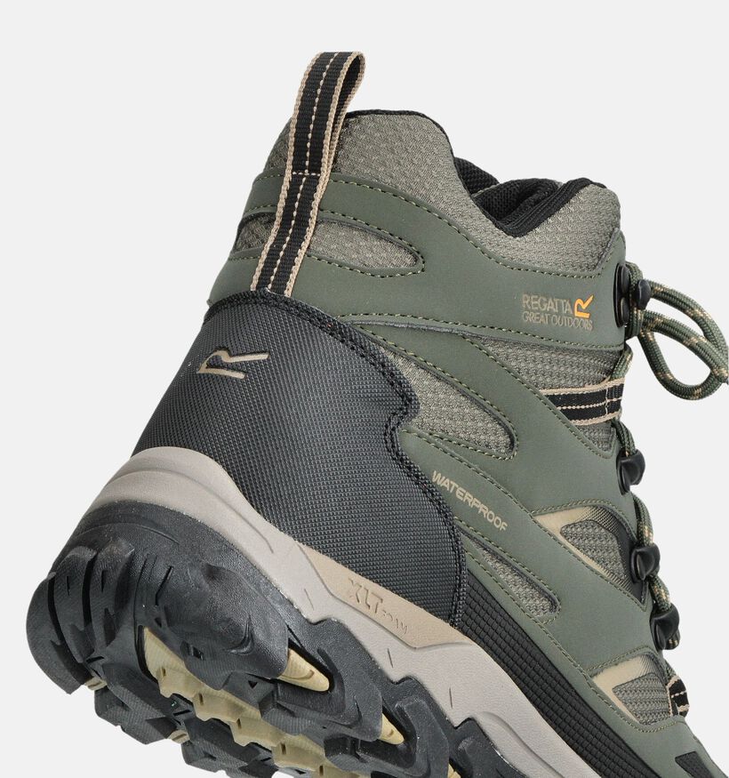 Regatta Holcombe III Chaussures à randonnée en Vert kaki pour femmes, hommes (362309) - pour semelles orthopédiques