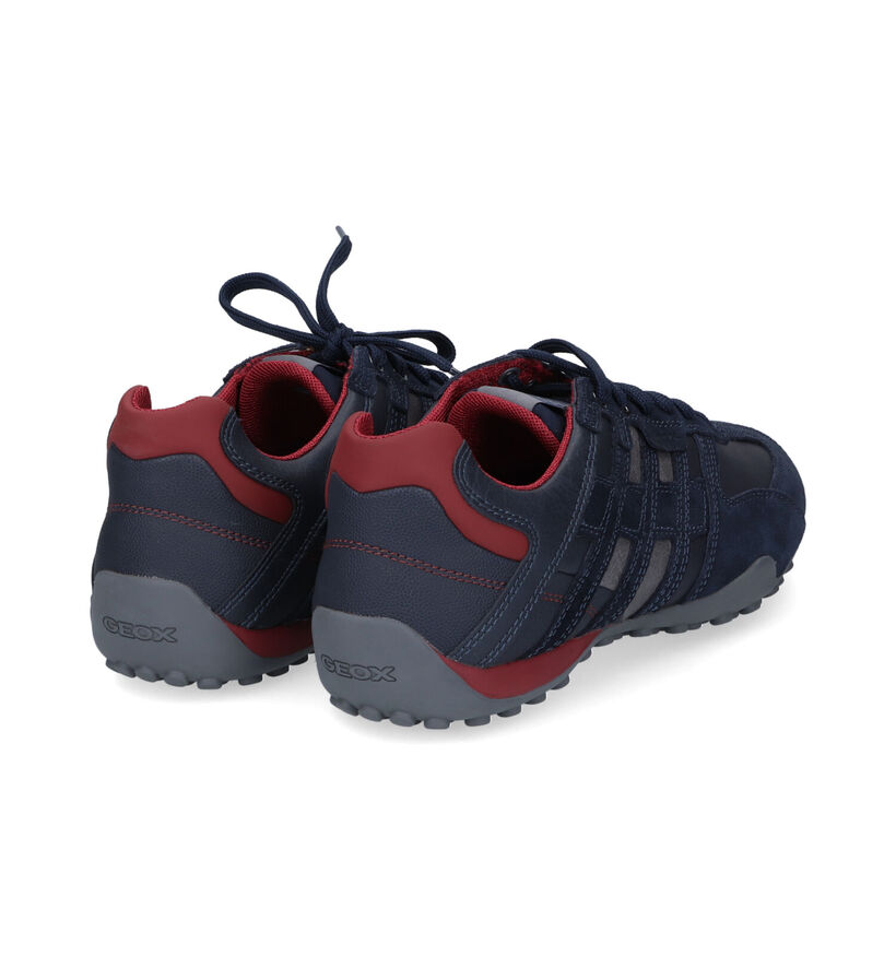 Geox Snake Chaussures à lacets en Bleu pour hommes (315805) - pour semelles orthopédiques