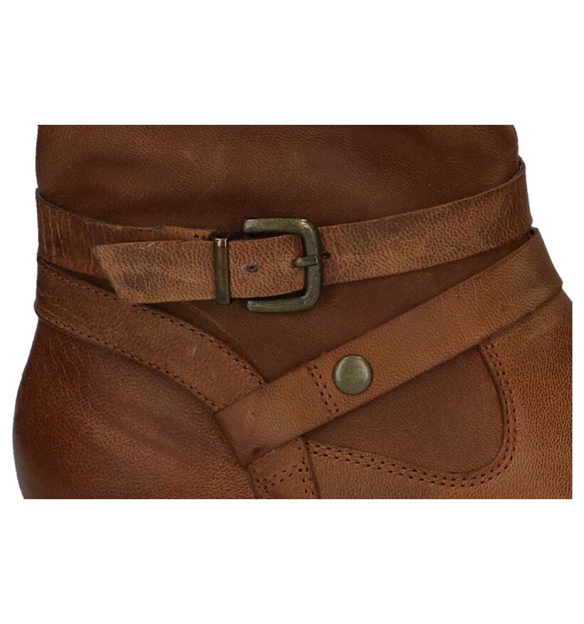 Korte Laarzen Cognac SPM in leer (226835)