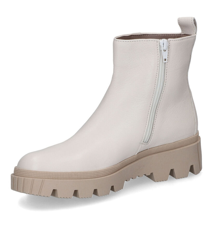 Gabor Best Fitting Bottines en Écru pour femmes (315229) - pour semelles orthopédiques