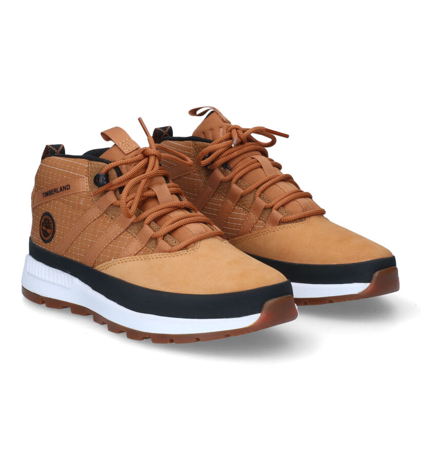 Timberland Euro Tracker Super OX Bottines en camel pour garçons (313057) - pour semelles orthopédiques