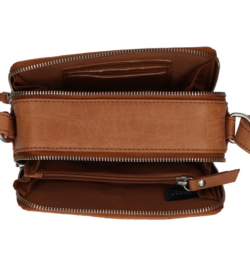 Burkely Icon Ivy Zwarte Crossbody Tas in leer (307979)