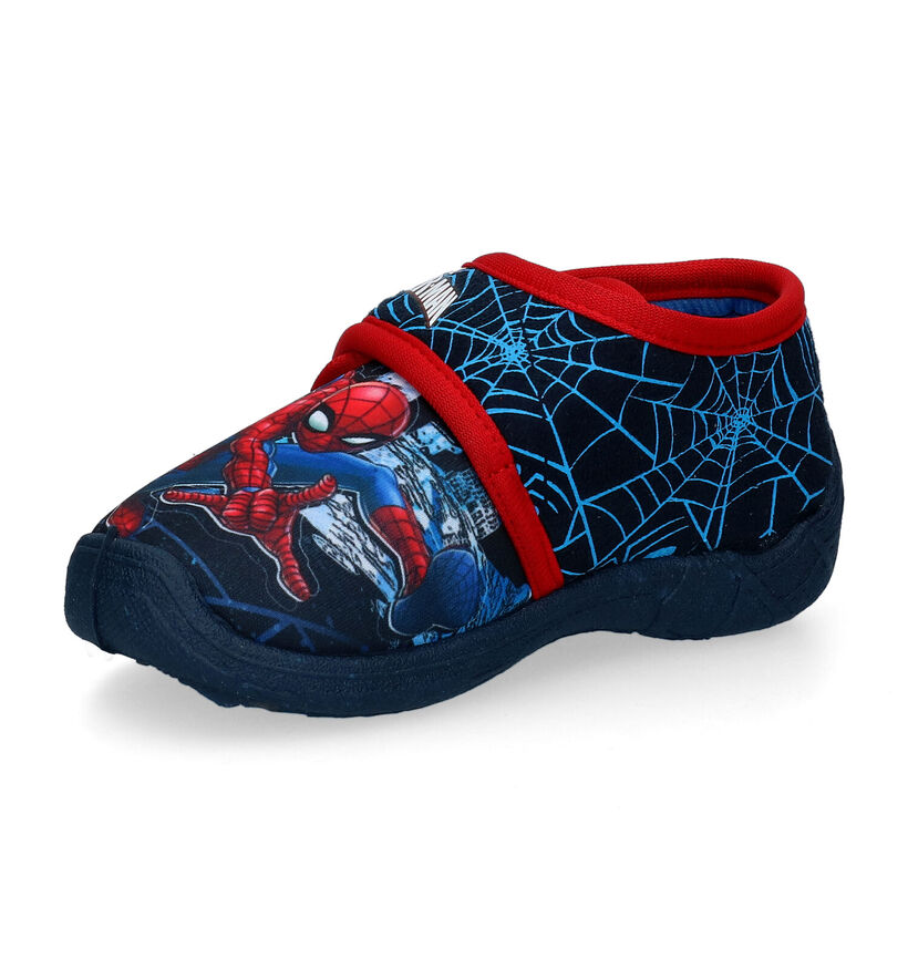 Spiderman Blauwe Pantoffels in stof (298537)