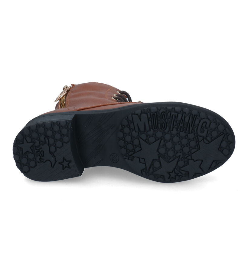 Mustang Cognac Bottines in kunstleer (313985)