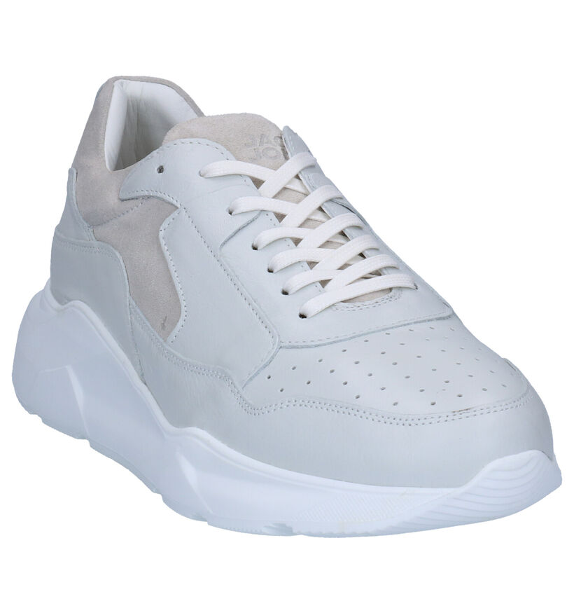 Jack & Jones Munki Witte Sneakers in leer (256069)