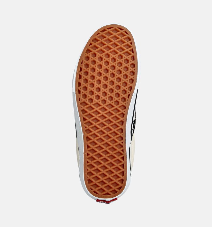 Vans Classic Checkerboard Baskets sportives en Blanc/Noir pour femmes (360190)
