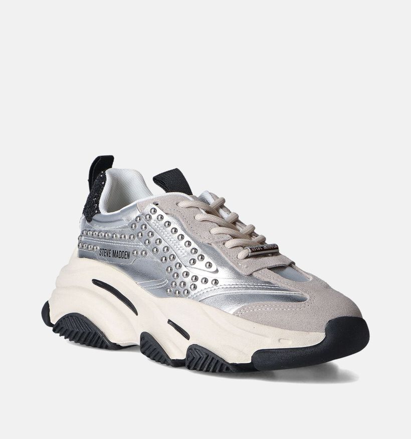 Steve Madden Posseission Baskets en Argent pour femmes (353590) - pour semelles orthopédiques
