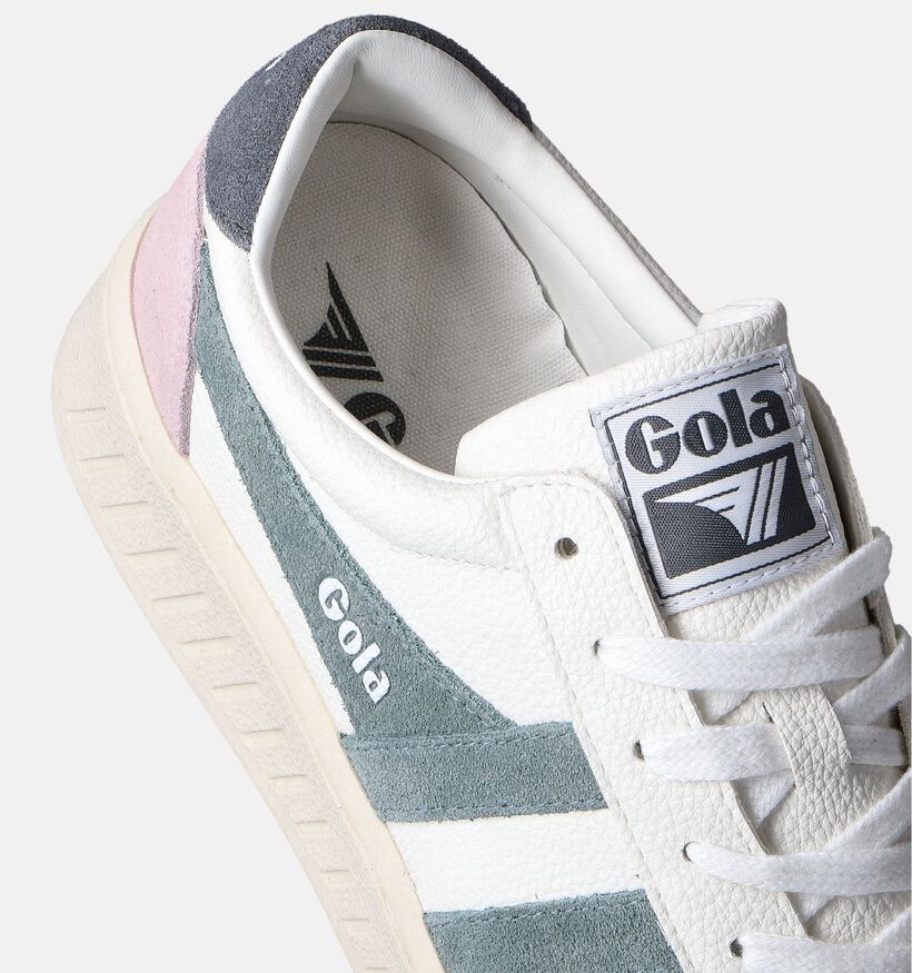 Gola Grandslam Trident CLA415 Baskets en Blanc pour femmes (351167) - pour semelles orthopédiques