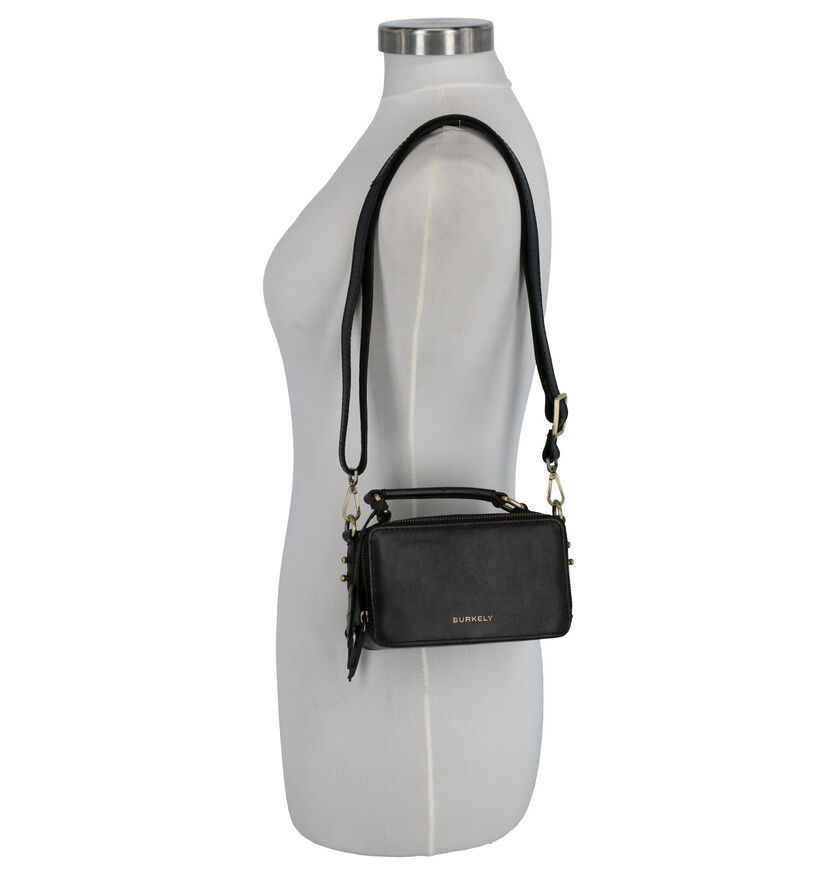 Burkely Edgy Eden Crossbodytas Zwart in leer (260932)