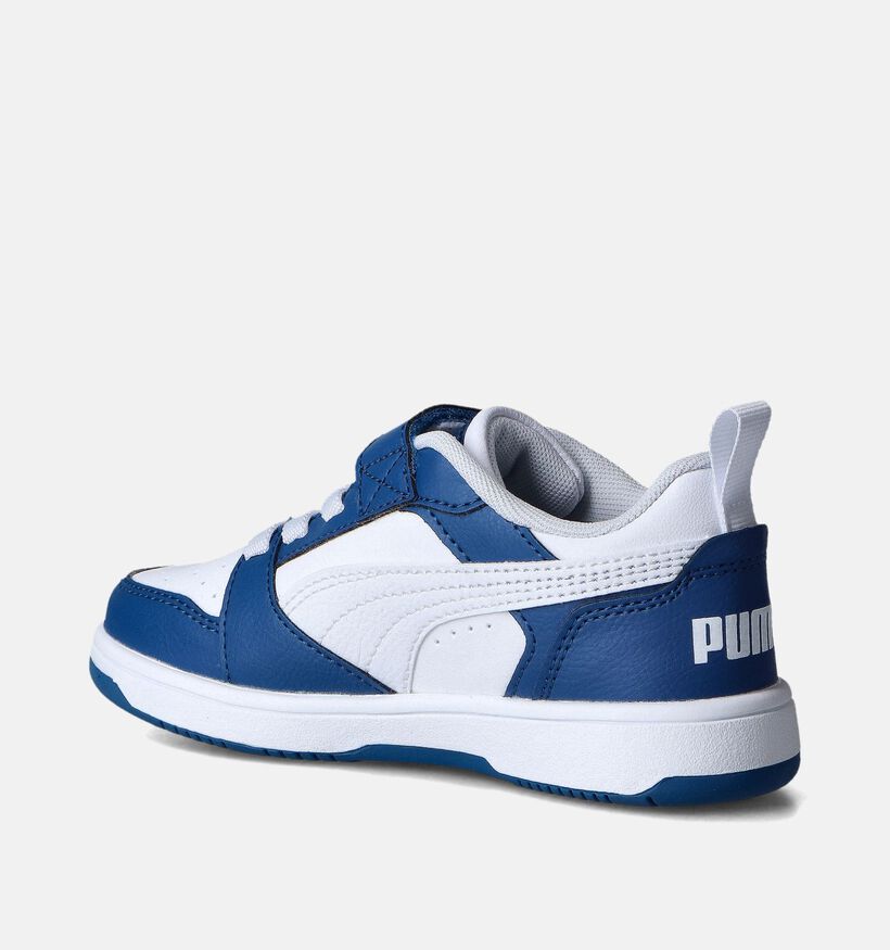 Puma Rebound V6 Lo Baskets en Bleu pour filles, garçons (350377)