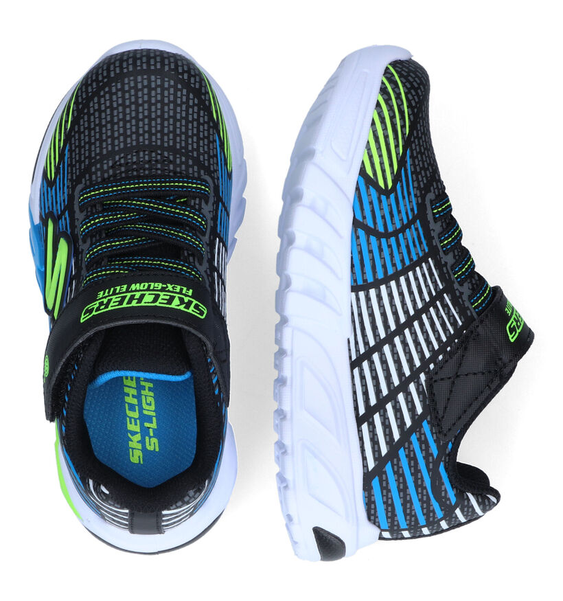 Skechers Slights Flex Baskets en Bleu pour garçons (318190)