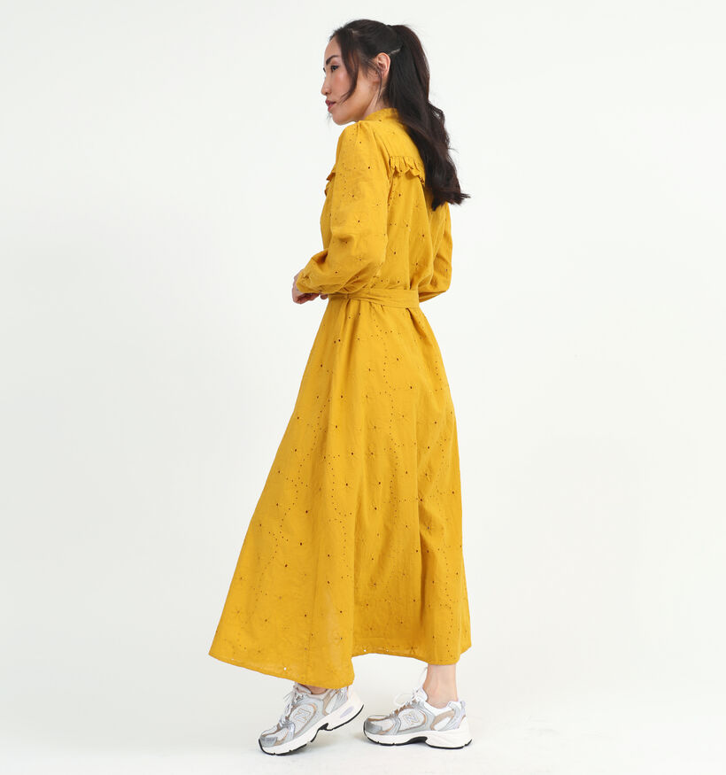 Pieces Vania Robe chemise en Jaune pour femmes (335717)