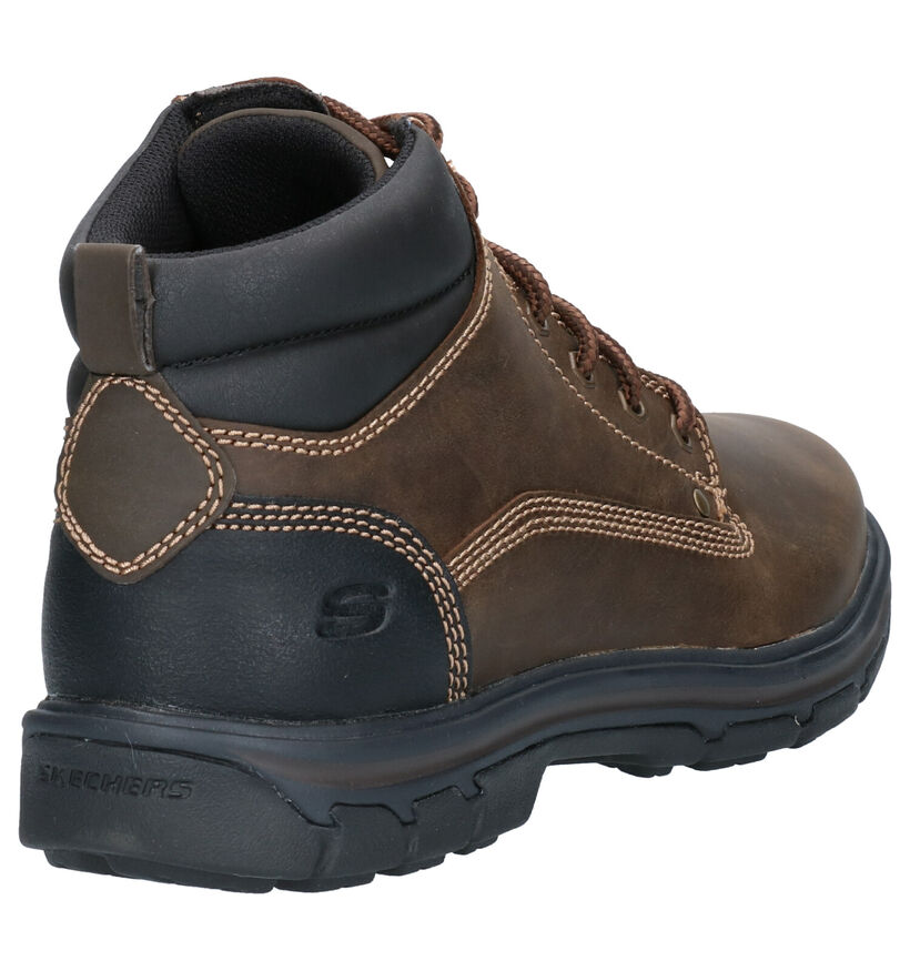 Skechers Segment Garnet Bruine Boots in kunstleer (262808)