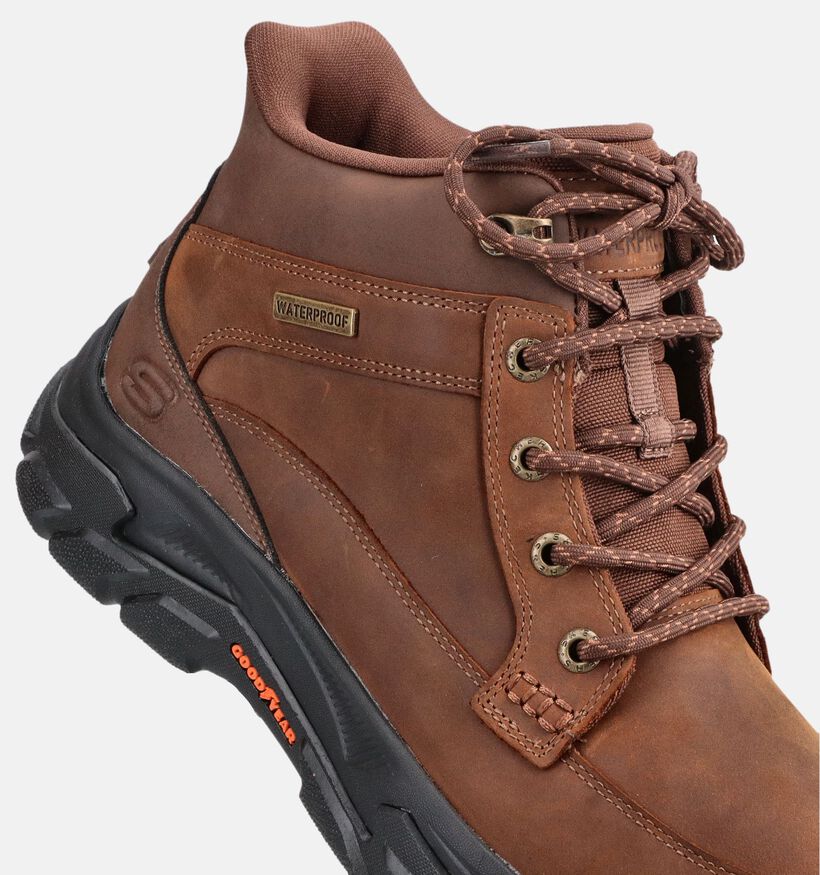 Skechers Hands Free Slip-Ins Respected 2.0 Orson Chaussures de randonn&eacute;e en Marron pour hommes (378009)