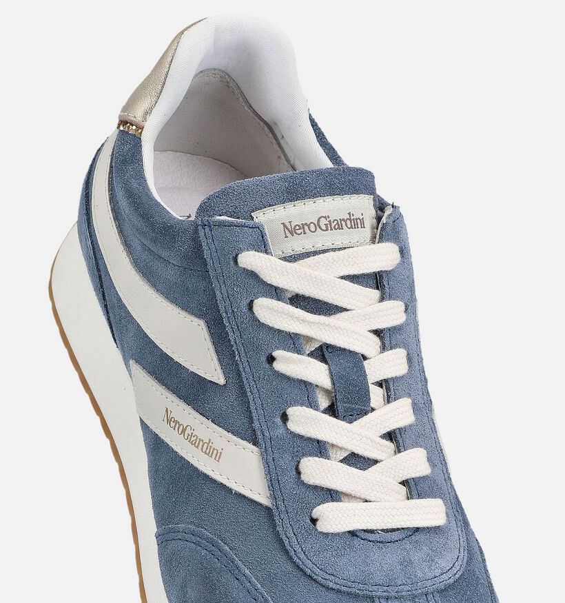 NeroGiardini Blauwe Sneakers voor dames (374164) - geschikt voor steunzolen
