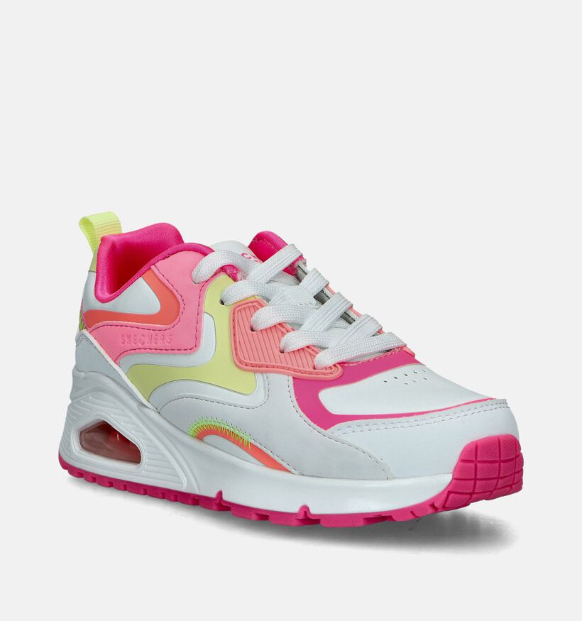 Skechers Uno Gen1Color Surge Witte Sneakers voor meisjes (350336) - geschikt voor steunzolen