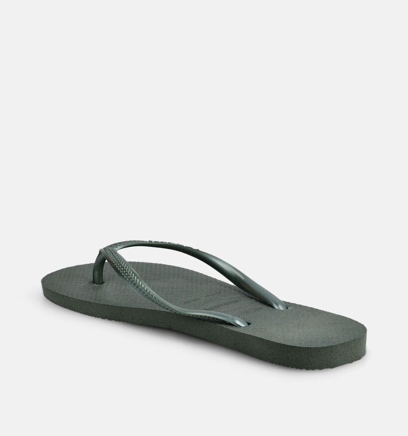 Havaianas Slim Groene Slippers voor dames (373105)