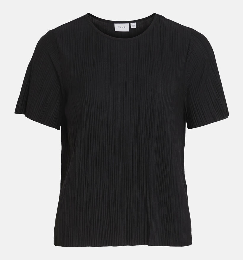 Vila Plisa Zwart T-shirt voor dames (335465)