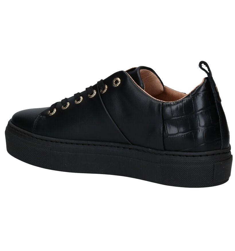 Scapa Zwarte Veterschoenen in leer (281247)