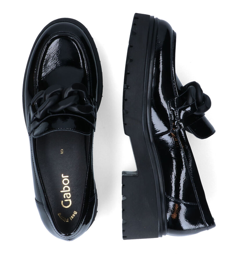 Gabor Best Fitting Mocassins en Noir en verni (315622)