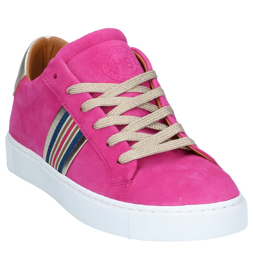 Fuchsia Veterschoenen Hampton Bays in daim (239244)