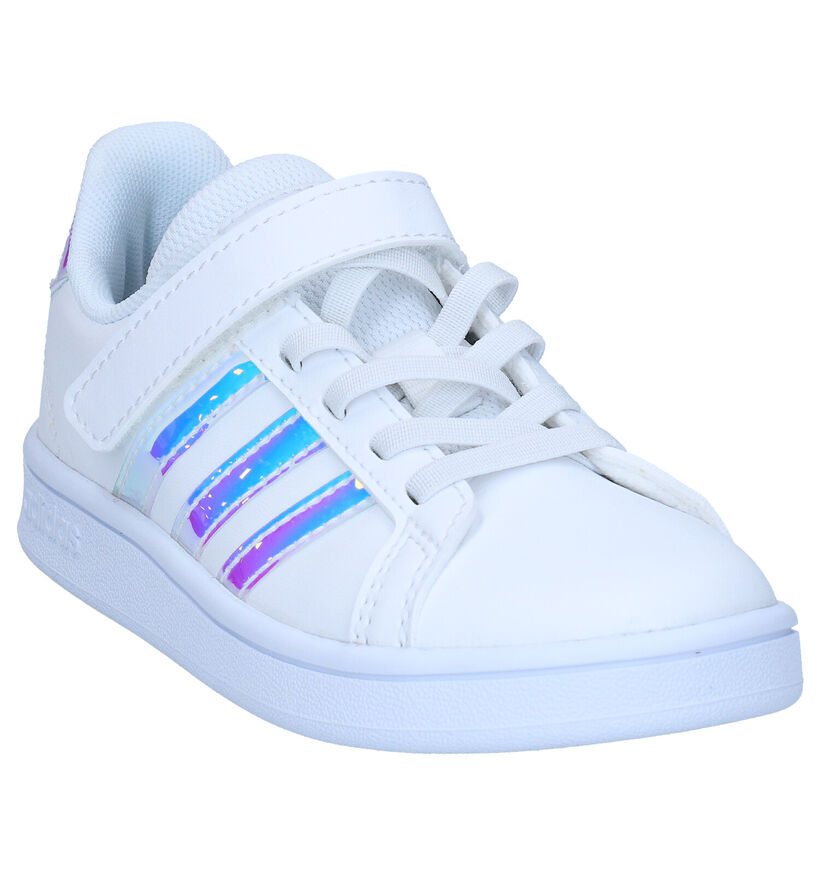 adidas Grand Court C Witte Sneakers voor meisjes (314611) - geschikt voor steunzolen